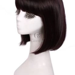 30cm Black Purple Cosplay Wig Sailormoon Tomoe Hotaru Neat bangs girls hair 11 30cm Black Purple Cosplay Wig Sailormoon Tomoe Hotaru Neat bangs girls hair -Anime Costumes store online zy85 2