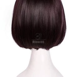 30cm Black Purple Cosplay Wig Sailormoon Tomoe Hotaru Neat bangs girls hair 12 30cm Black Purple Cosplay Wig Sailormoon Tomoe Hotaru Neat bangs girls hair -Anime Costumes store online zy85 4