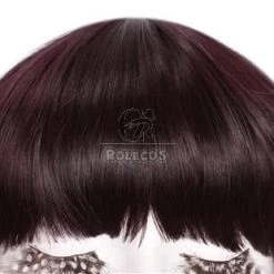 30cm Black Purple Cosplay Wig Sailormoon Tomoe Hotaru Neat bangs girls hair 13 30cm Black Purple Cosplay Wig Sailormoon Tomoe Hotaru Neat bangs girls hair -Anime Costumes store online zy85 5