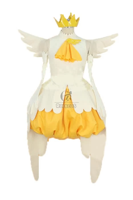 Cardcaptor Sakura Sakura Kinomoto Shapeshift Yellow Dress Cosplay Costumes - Image 2