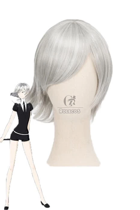 Land of the Lustrous Houseki no Kuni Goshenite Short Gray Cosplay Wigs